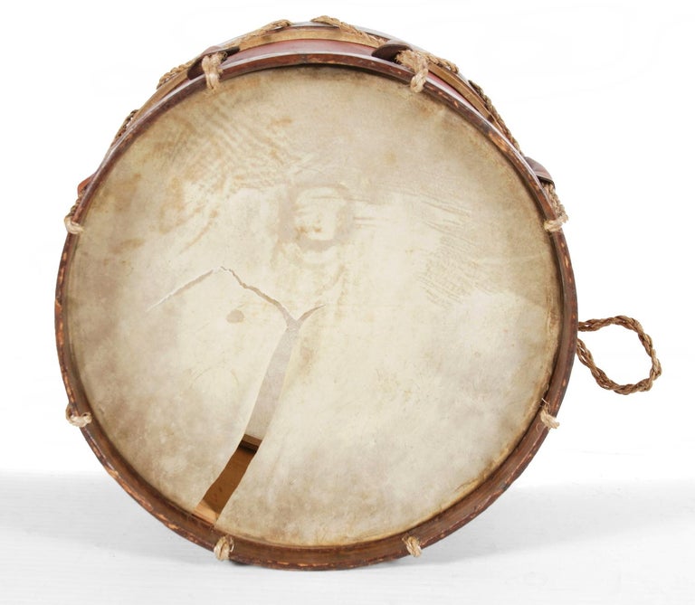Wood Civil War Drum Made by John C Haynes Company of Boston, Massachusetts For Sale