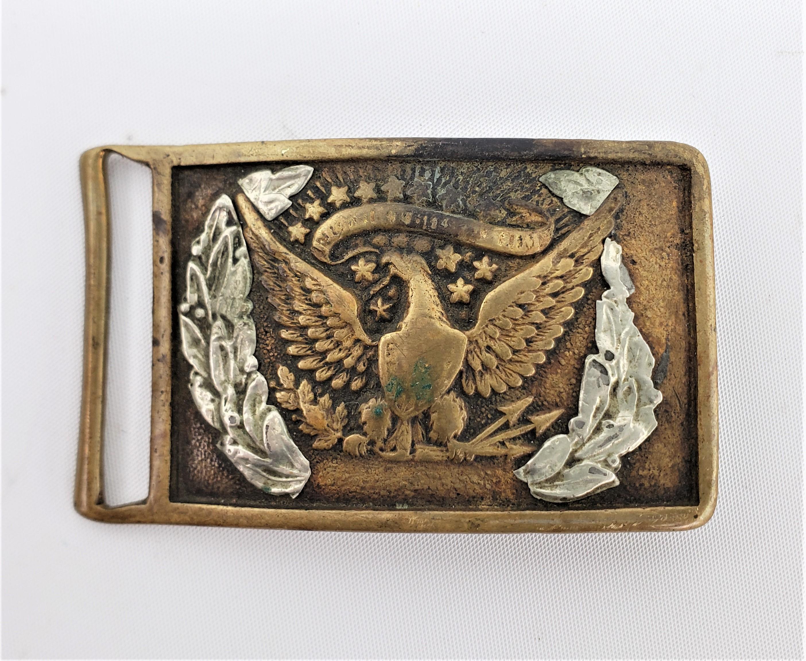 Civil War Era Pattern A 1851 Styled Brass and Silvered Eagle Officer's ...