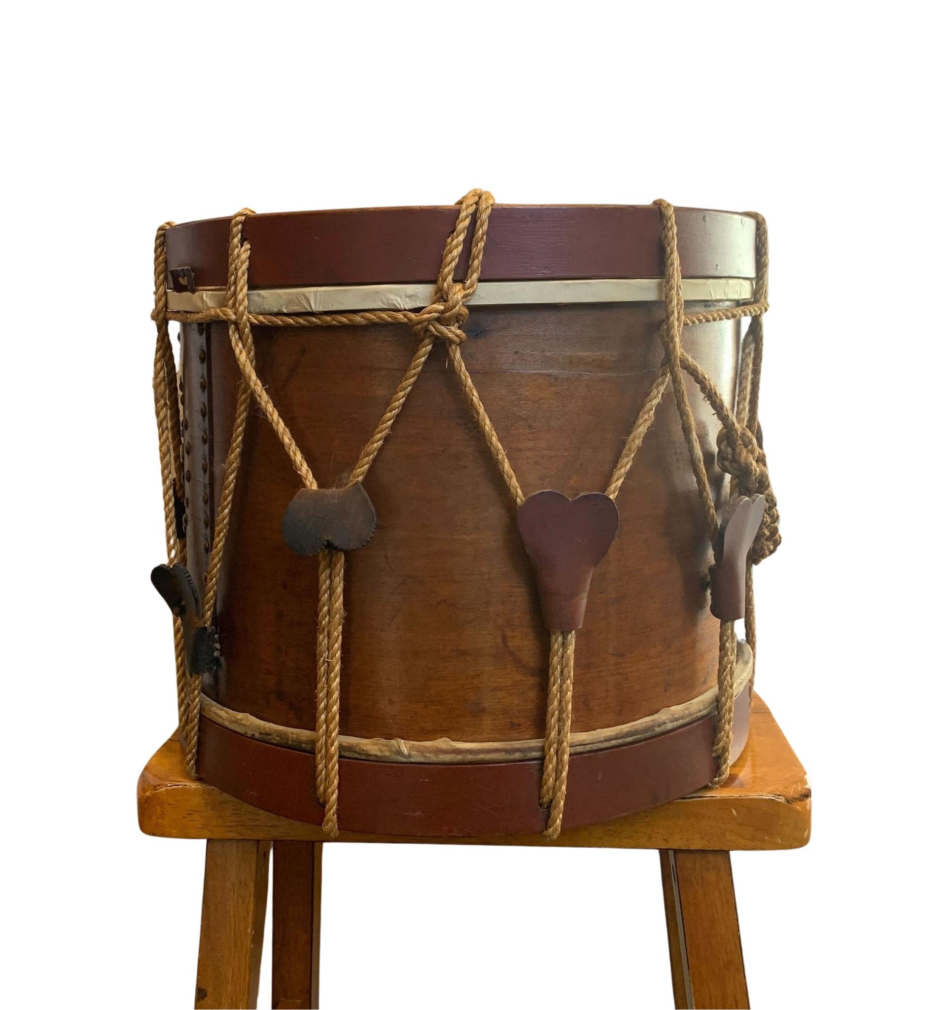 Civil War-Era Side Drum, Made by George Kilbourn, 1859 For Sale 2
