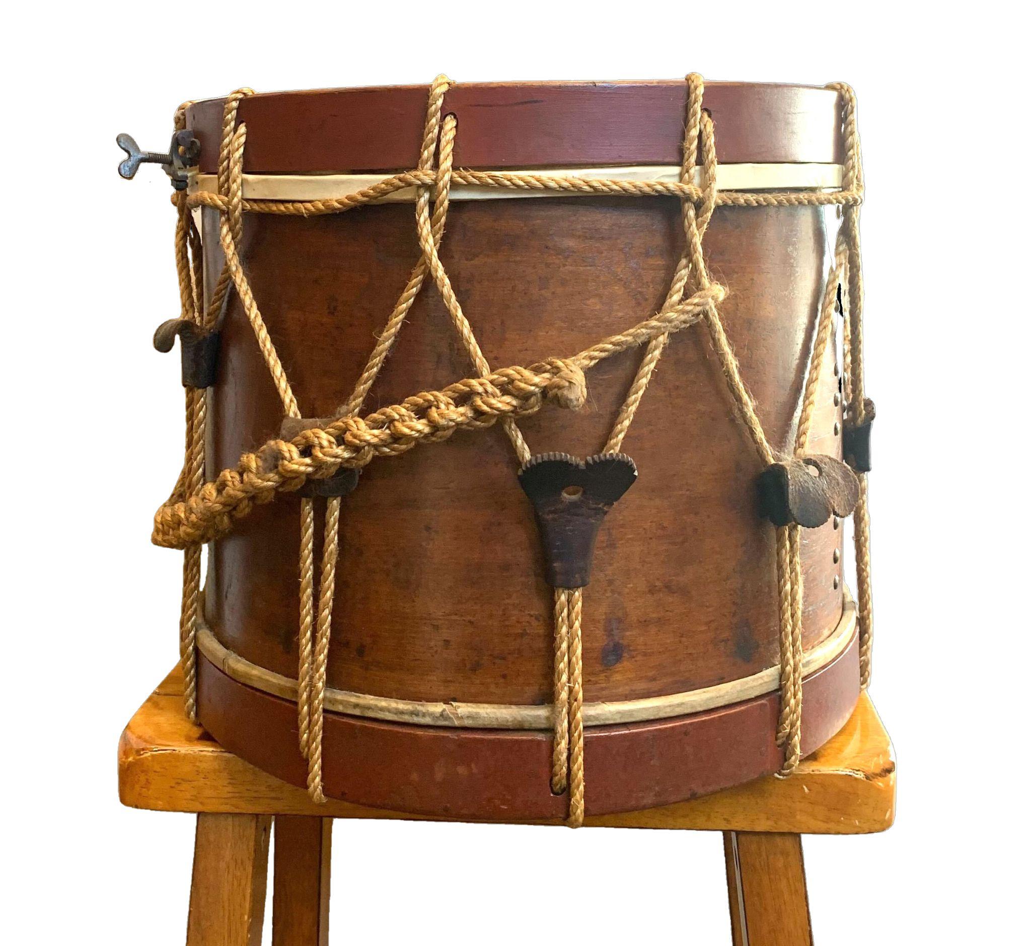 Civil War-Era Side Drum, Made by George Kilbourn, 1859 For Sale 3