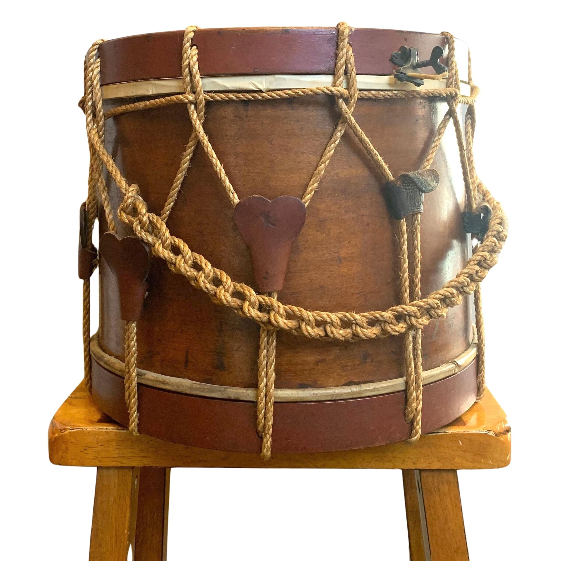 Civil War-Era Side Drum, Made by George Kilbourn, 1859 For Sale 4