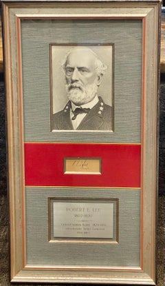 Civil War General Robert E. Lee Signature Collage