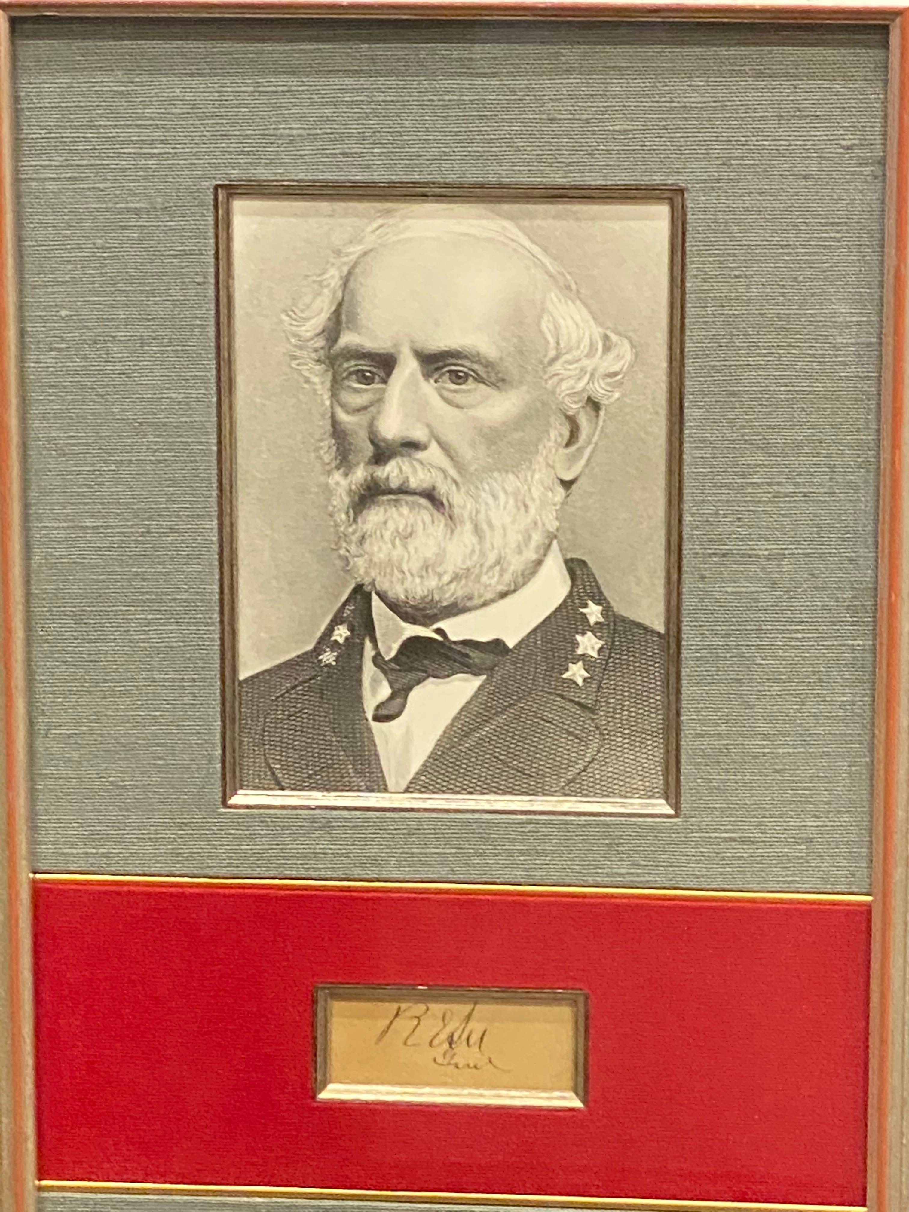 Civil War General Robert E. Lee Unterschriftencollage im Zustand „Gut“ in Colorado Springs, CO