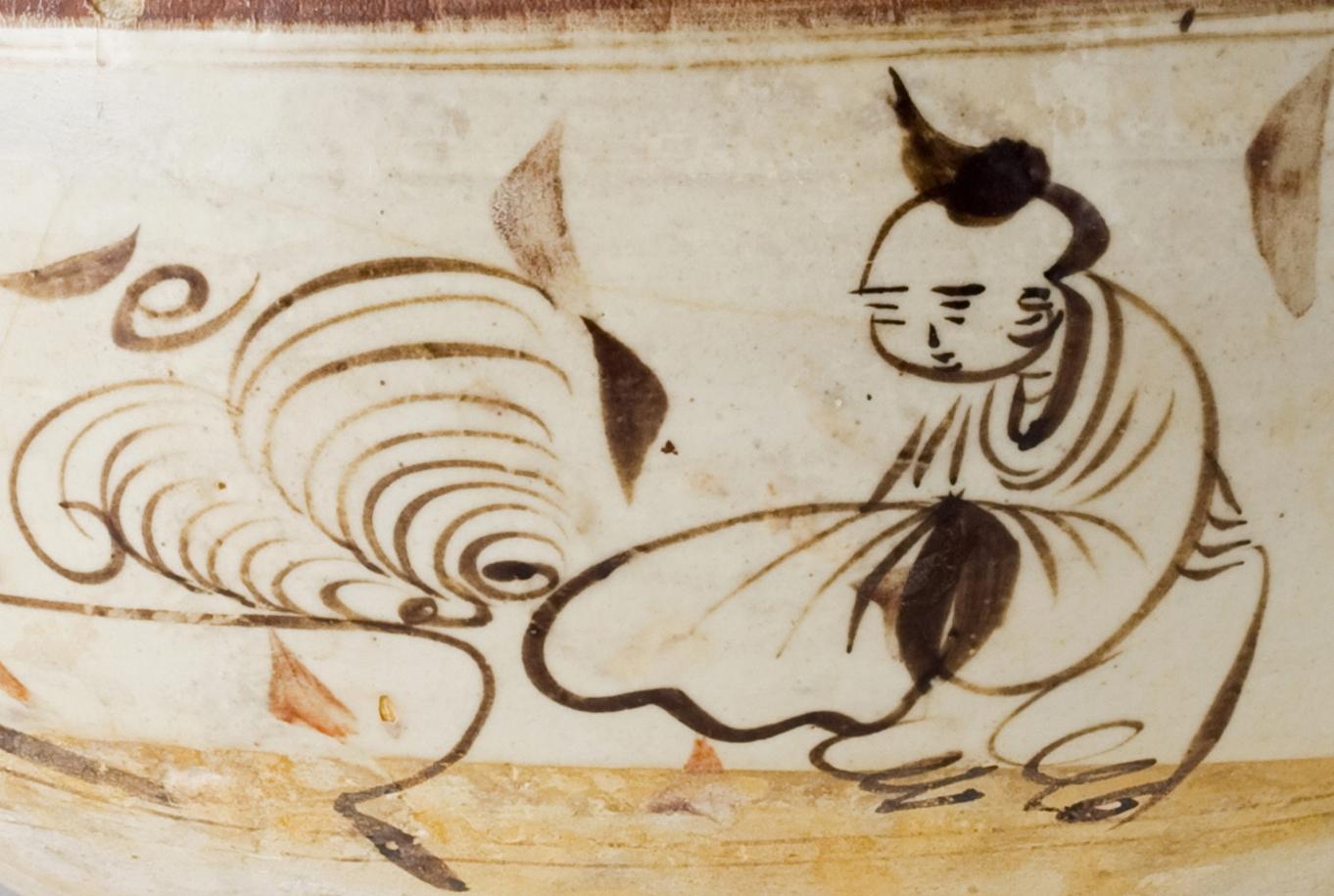 Cizhou Baluster Jar, Yuan-Ming Dynasty In Good Condition For Sale In seoul, KR