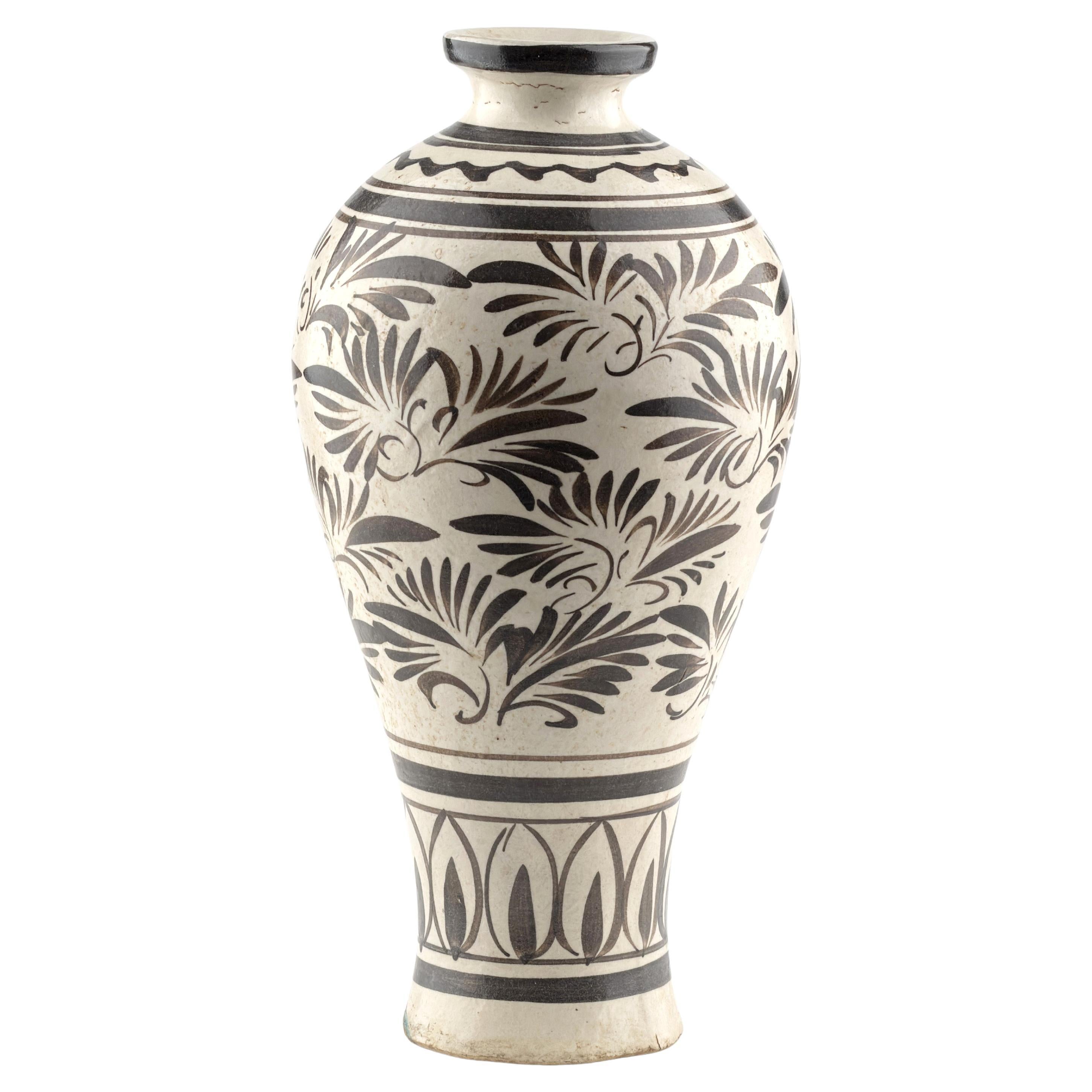 Cizhou slender meiping Stoneware, Yuan Dynasty