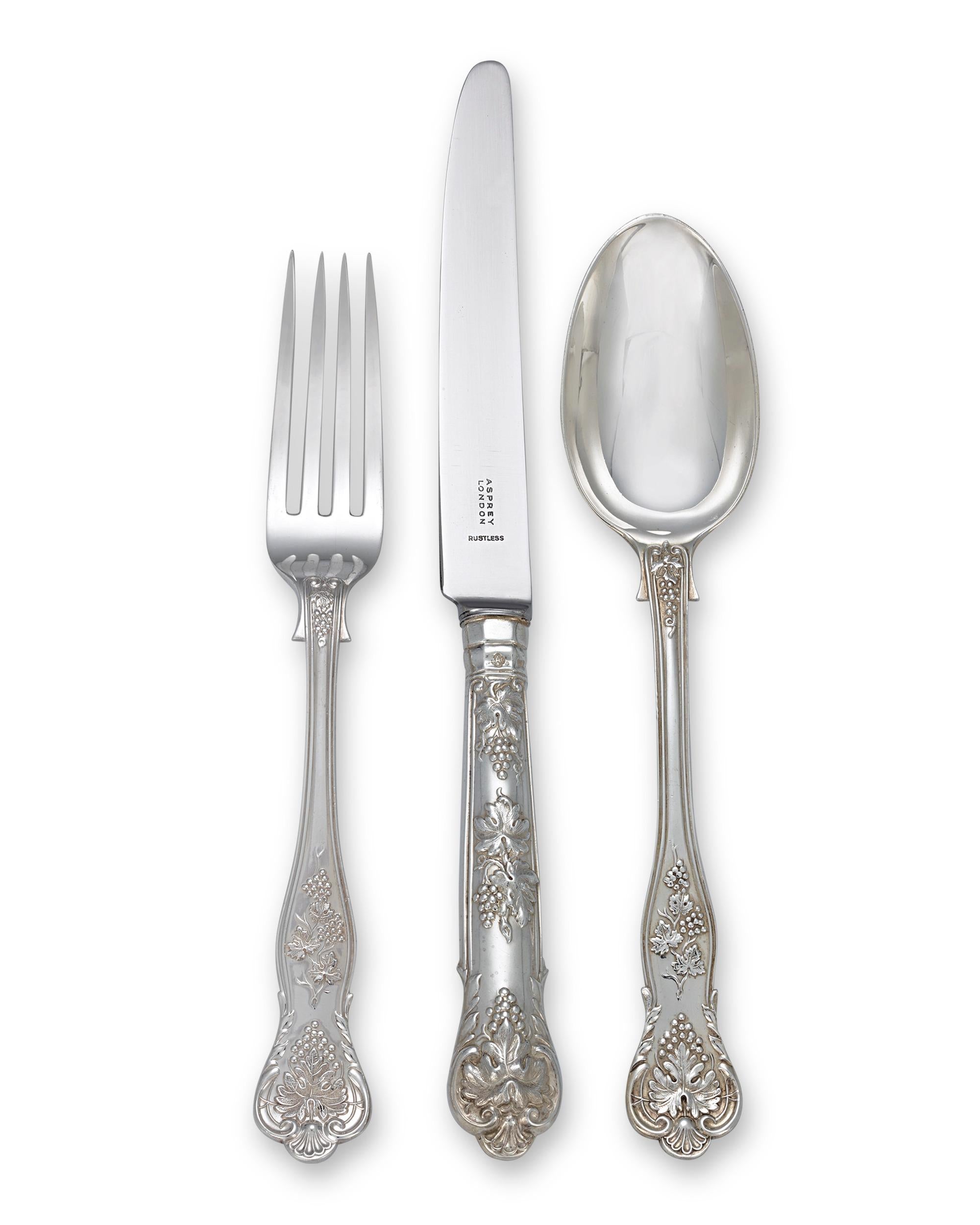 20th Century C.J. Vander 994-Piece Silver Flatware Service For Sale