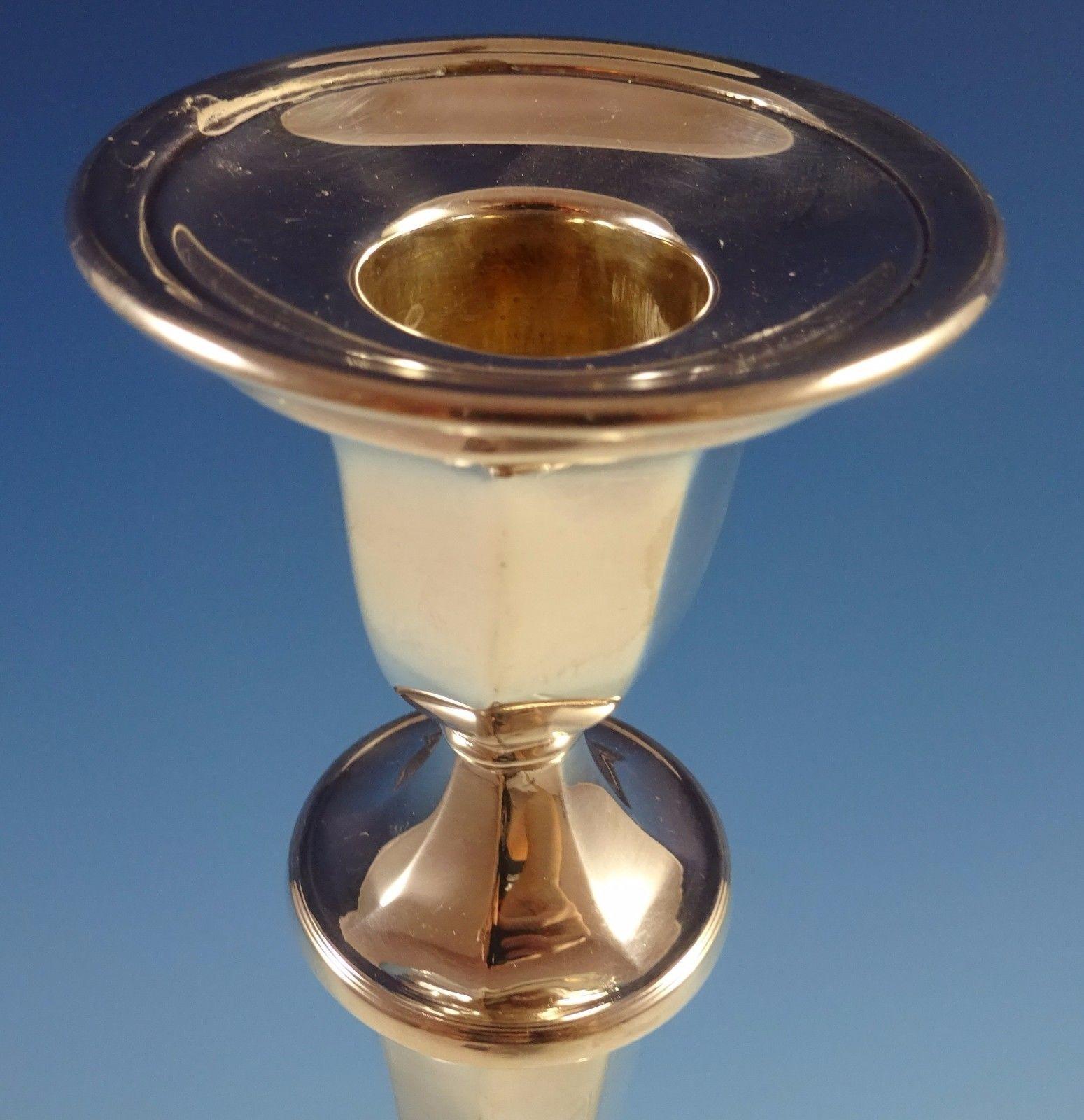 CJ Vander Sterling Silver Candlestick In Excellent Condition In Big Bend, WI