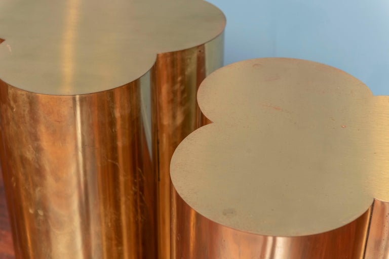C.Jere Brass Pedestals  In Good Condition For Sale In San Francisco, CA