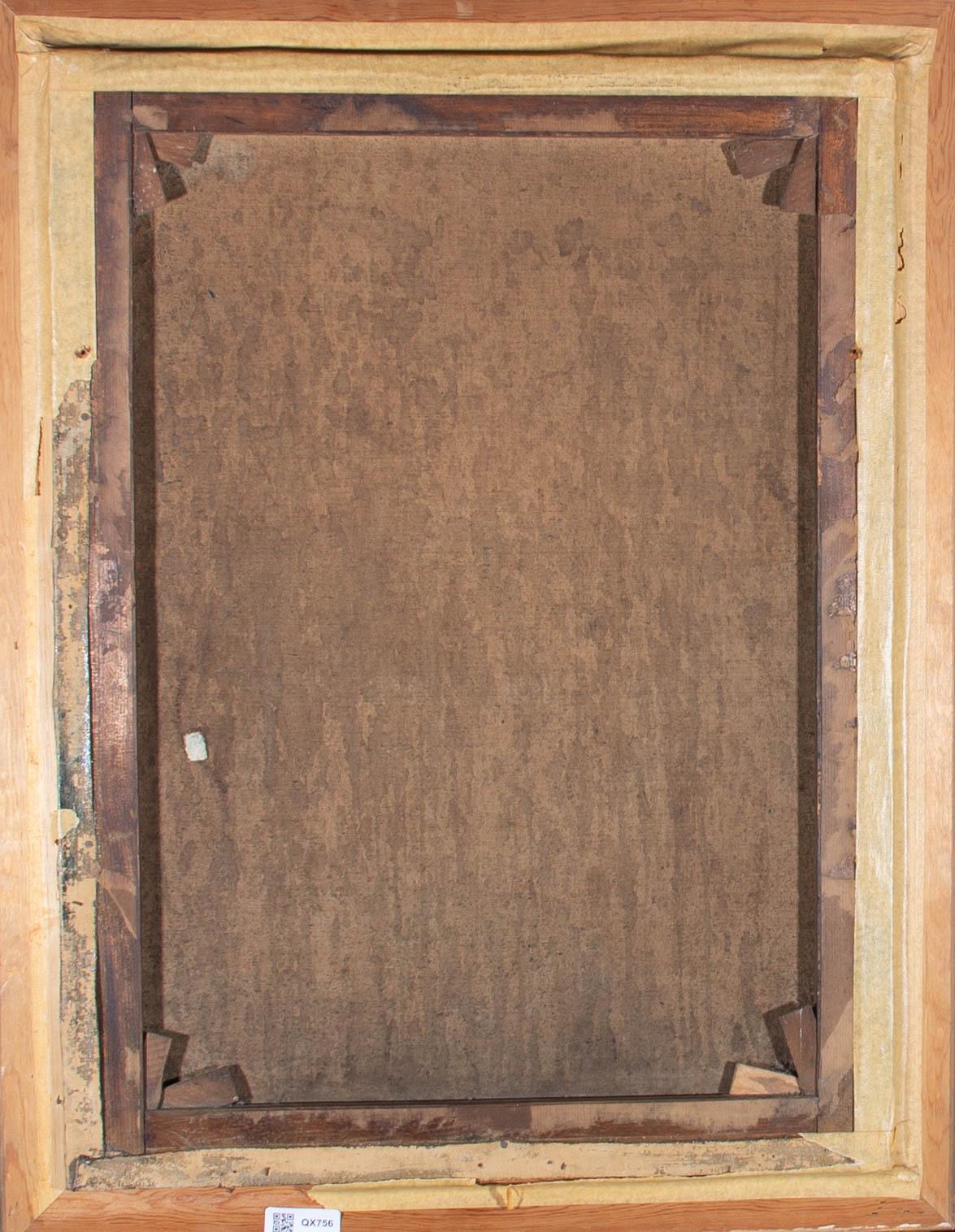 A painting after John Everett Millais's (1829-1896) painting 'Bubbles' (1886), originally titled 'A Child's World'. Presented in a gilt-effect wooden frame. Signed and dated to the lower-left edge. On canvas on stretchers.
