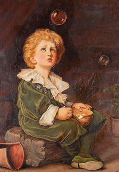 C.K. Cook d'après John Everett Millais (1829-1896) - 1924 Huile, bulles
