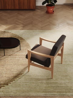 CK57 Contract Natural Beech Wood And Velvet Henry FR Upholstery Armchair by VZOR