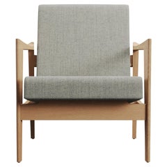 CK57 Contract Natural Beech Wood And Velvet Henry FR Upholstery Armchair by VZOR