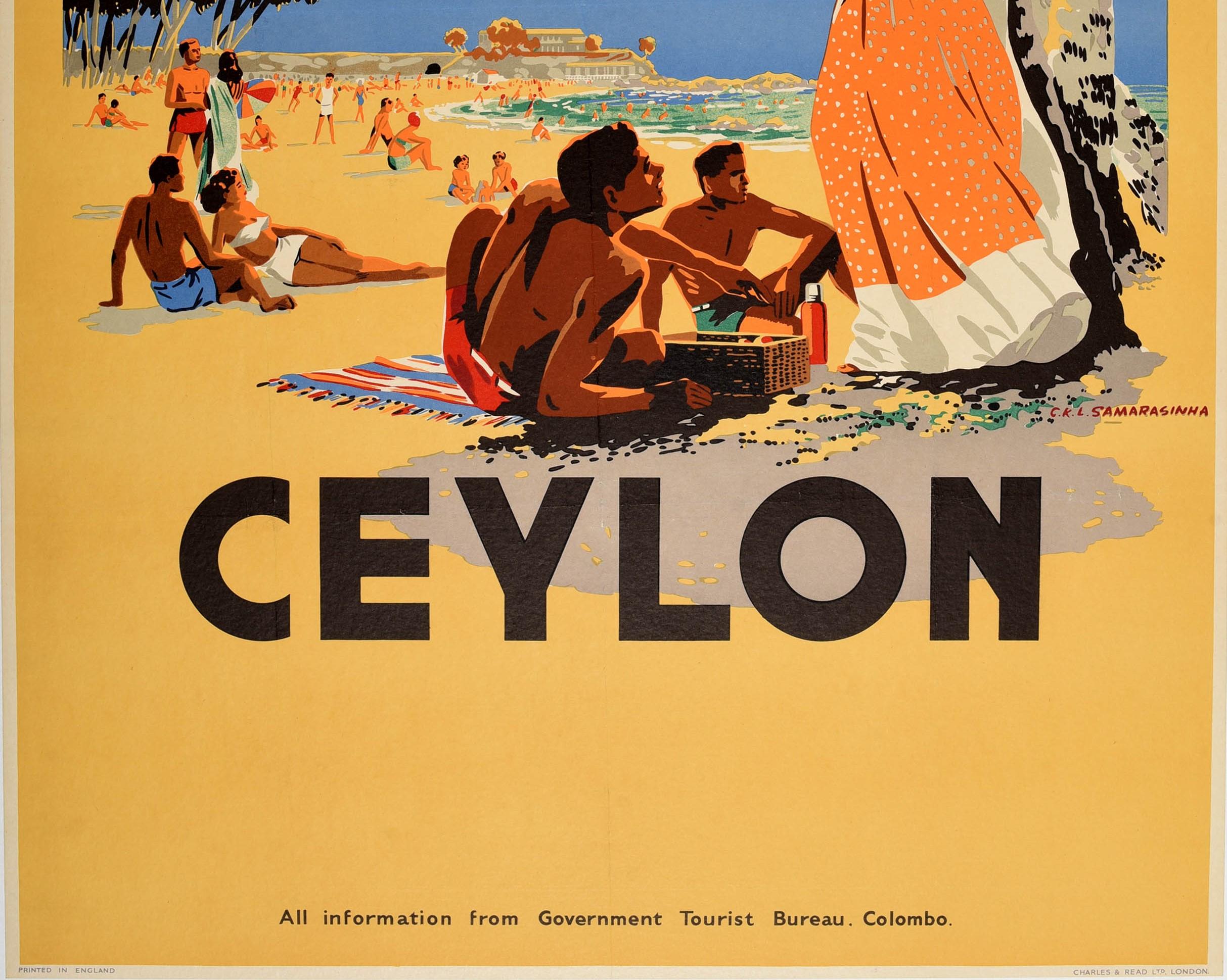 ceylon vintage poster