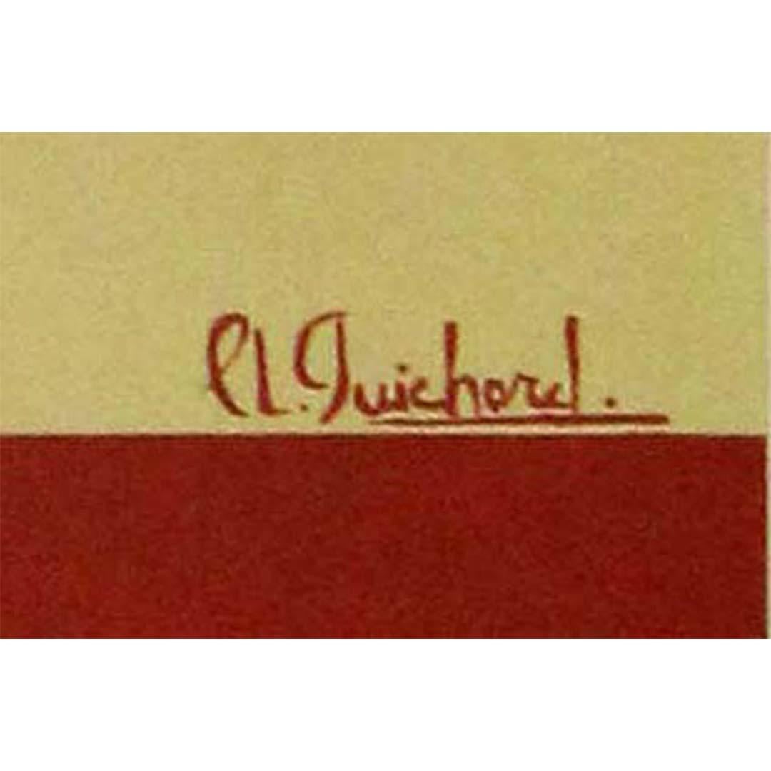 Cl. Guichard 1957 Original-Ausstellungsplakat Peintures Préhistoriques du Sahara im Angebot 2