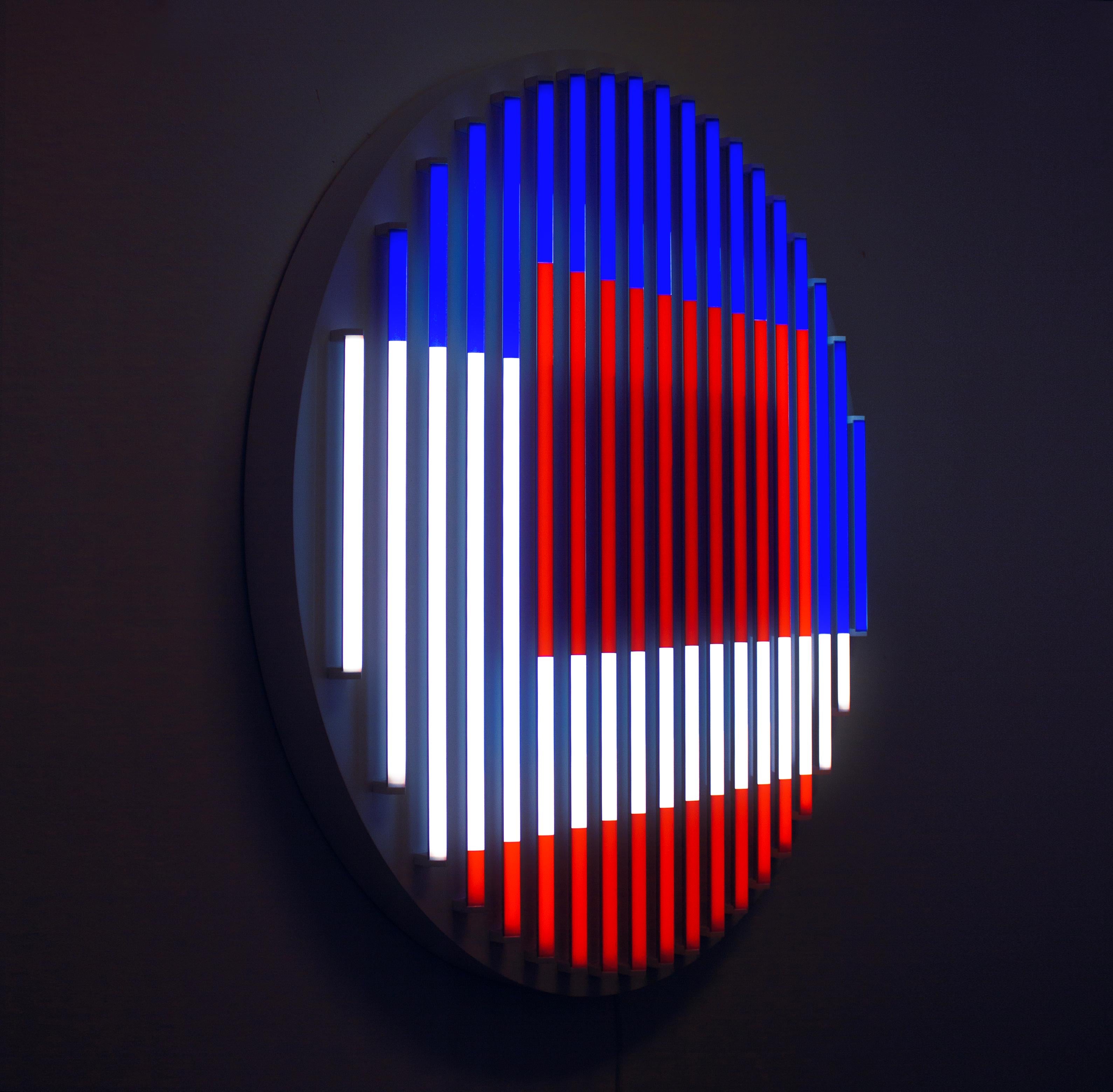 Sculpture de luminaires géométriques fabriquée à la main CL par Paul Sende Neuf - En vente à New York, NY