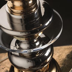 CL2088/1 Lampada da tavolo in oro e nichel