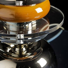 CL2089/1 Orange & Nickel Tischlampe