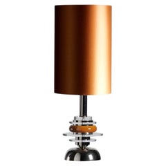 CL2089/1 Orange & Nickel Tischlampe