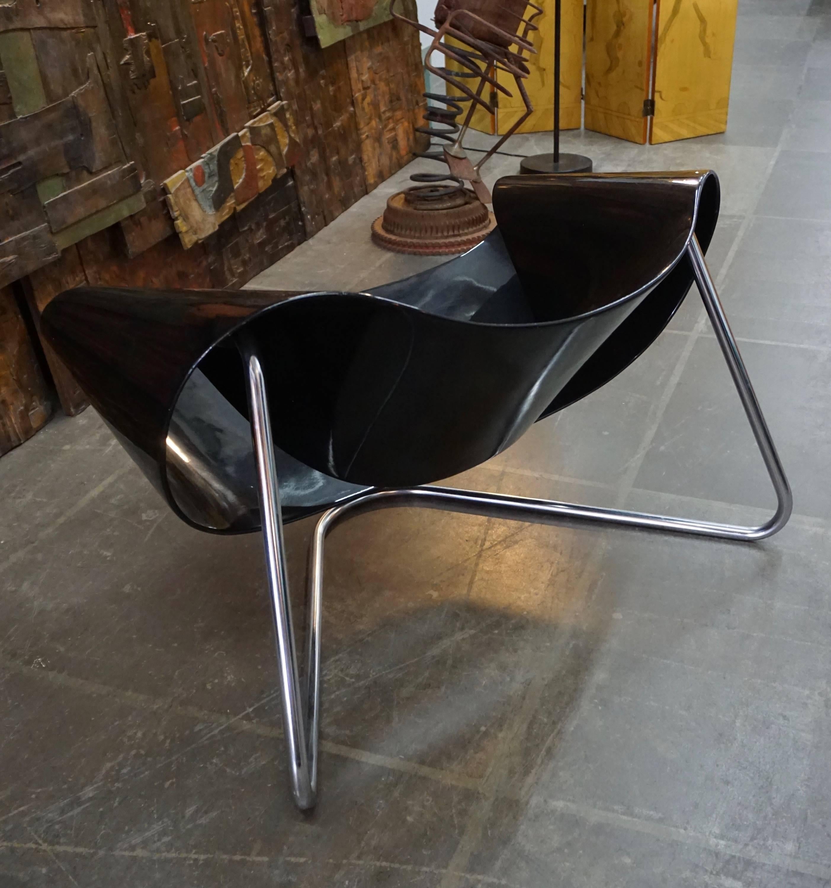 Mid-20th Century CL9 Ribbon Chair by Leonardi and Stagi For Sale