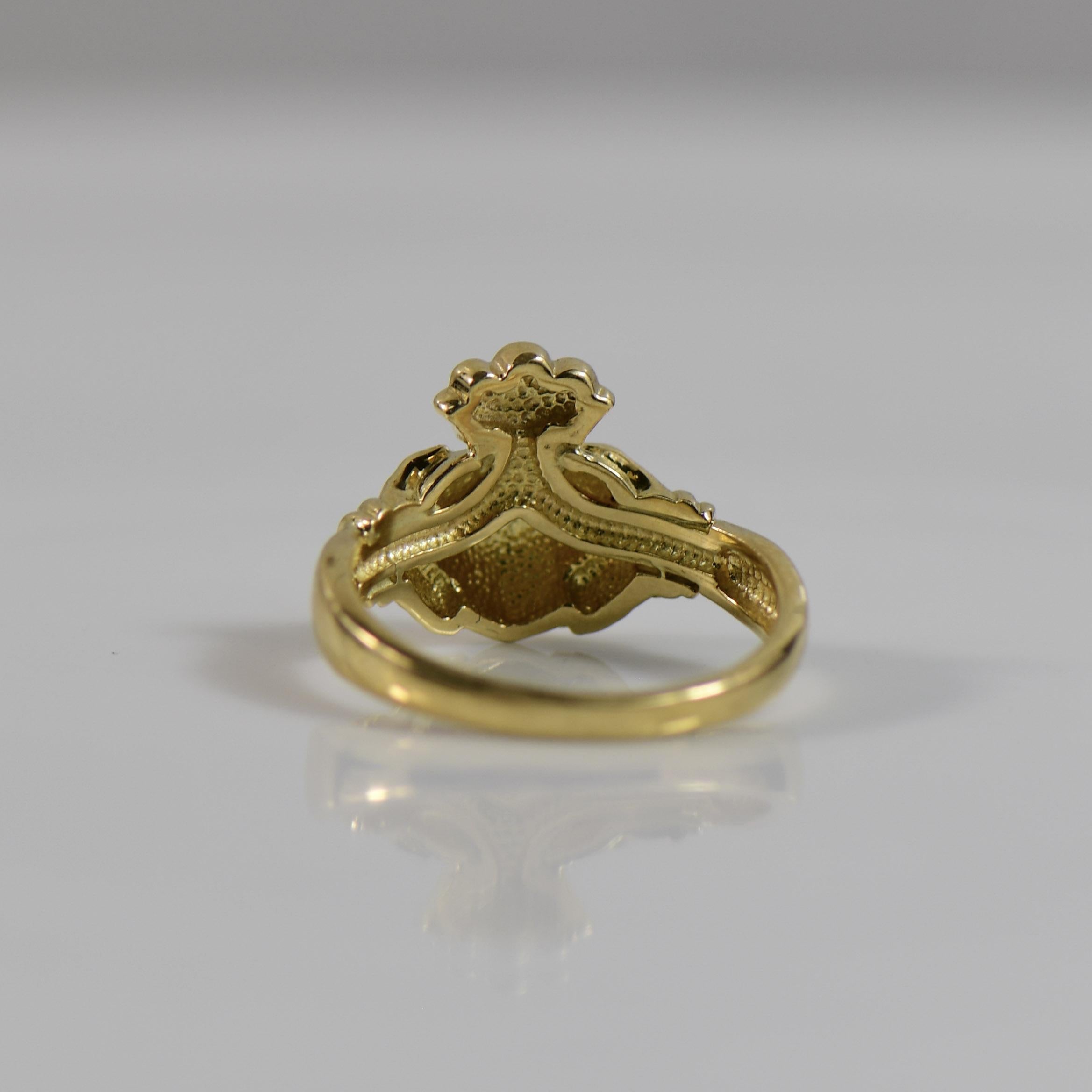 Claddagh 18K Yellow Gold Ring 1