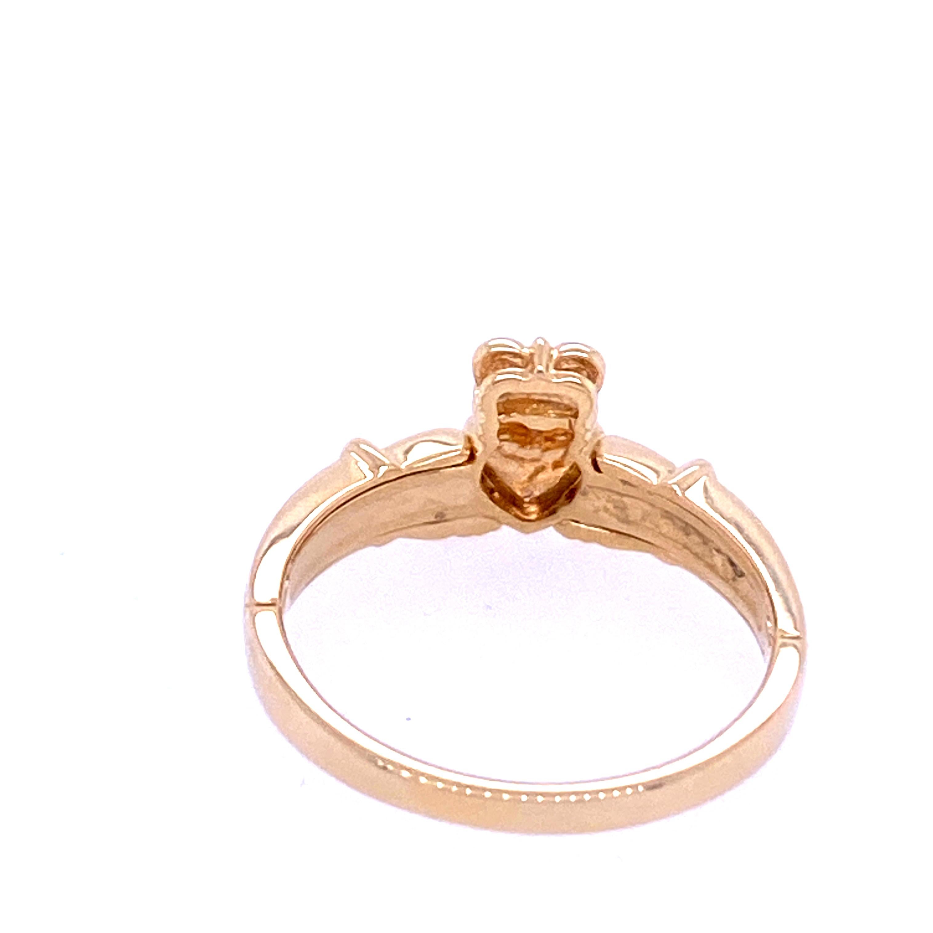 claddagh diamond wedding ring