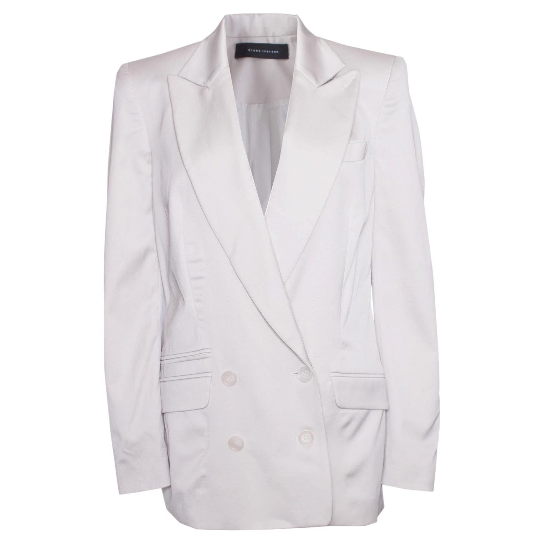 Claes Iversen, gray/pearl-colored blazer
