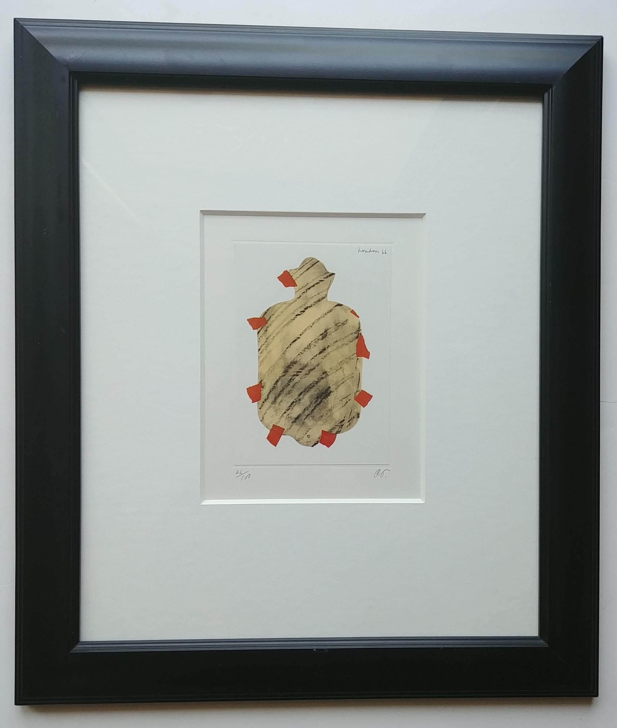 Modern Claes Oldenburg Lithograph, Pop Art, Hot Water Bottle, Pencil, Numbered, Signed For Sale