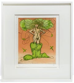 Boot Fairy (fifth state color 2) framed