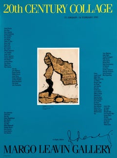 Claes Oldenburg 20th Century Collage offset poster (Hand Signed by Oldenburg)