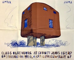 Vintage Claes Oldenburg at Sidney Janis (exhibition poster) 