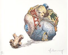 Claes Oldenburg, "Houseball with Fallen Toy Bear", Signed/N Pop Art Lithograph