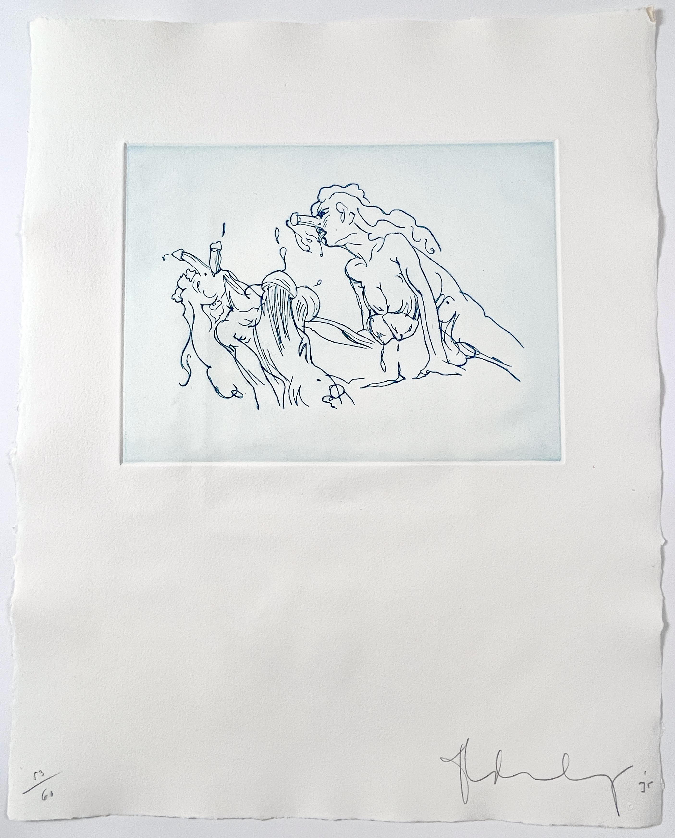Claes Oldenburg, mythologische erotische Fantasie-Suite, 6er-Set Medusa- Meerjungfrauenmuster im Angebot 18