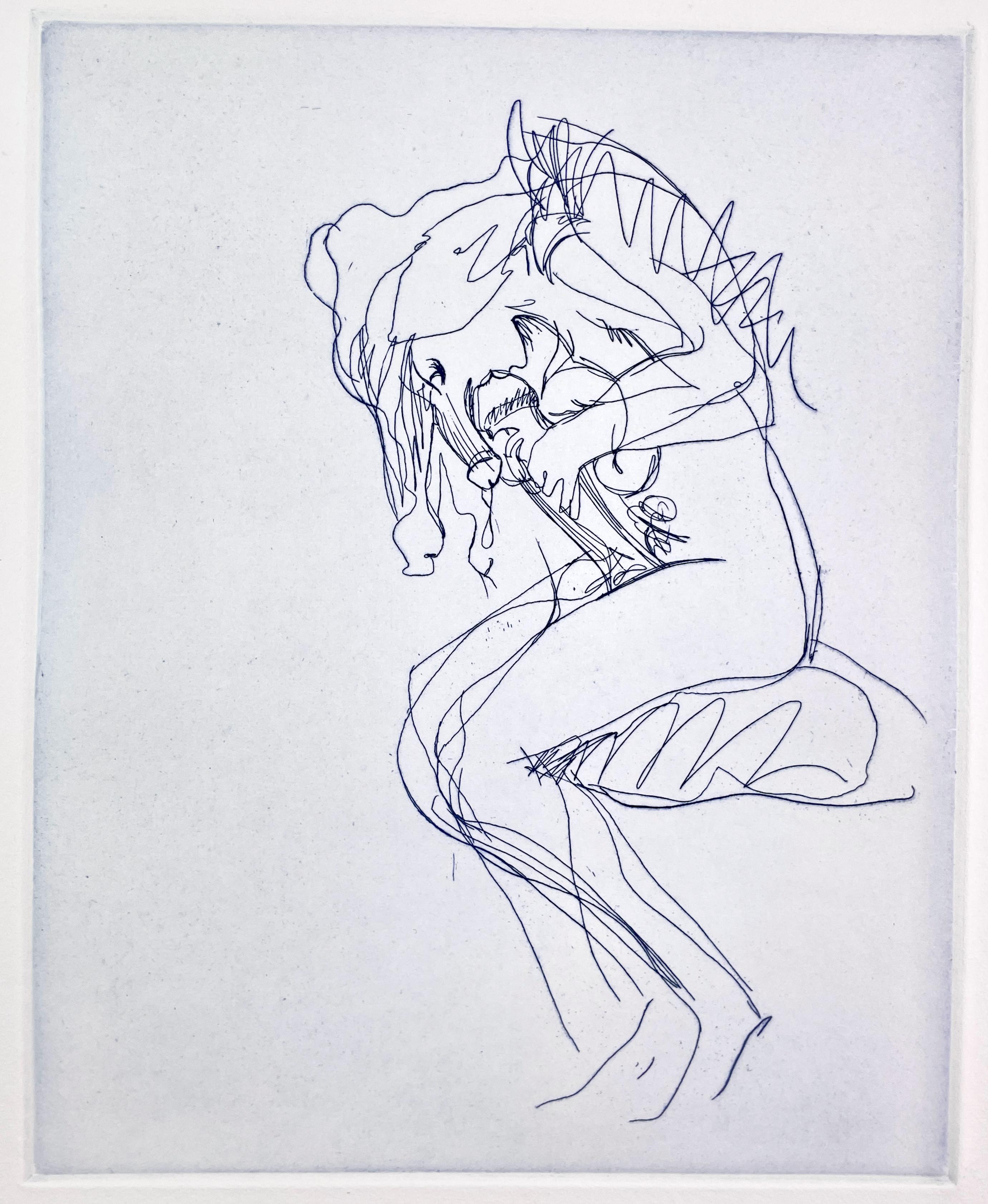 Claes Oldenburg mythological Erotic Fantasy Suite print set of 6 medusa mermaid For Sale 3
