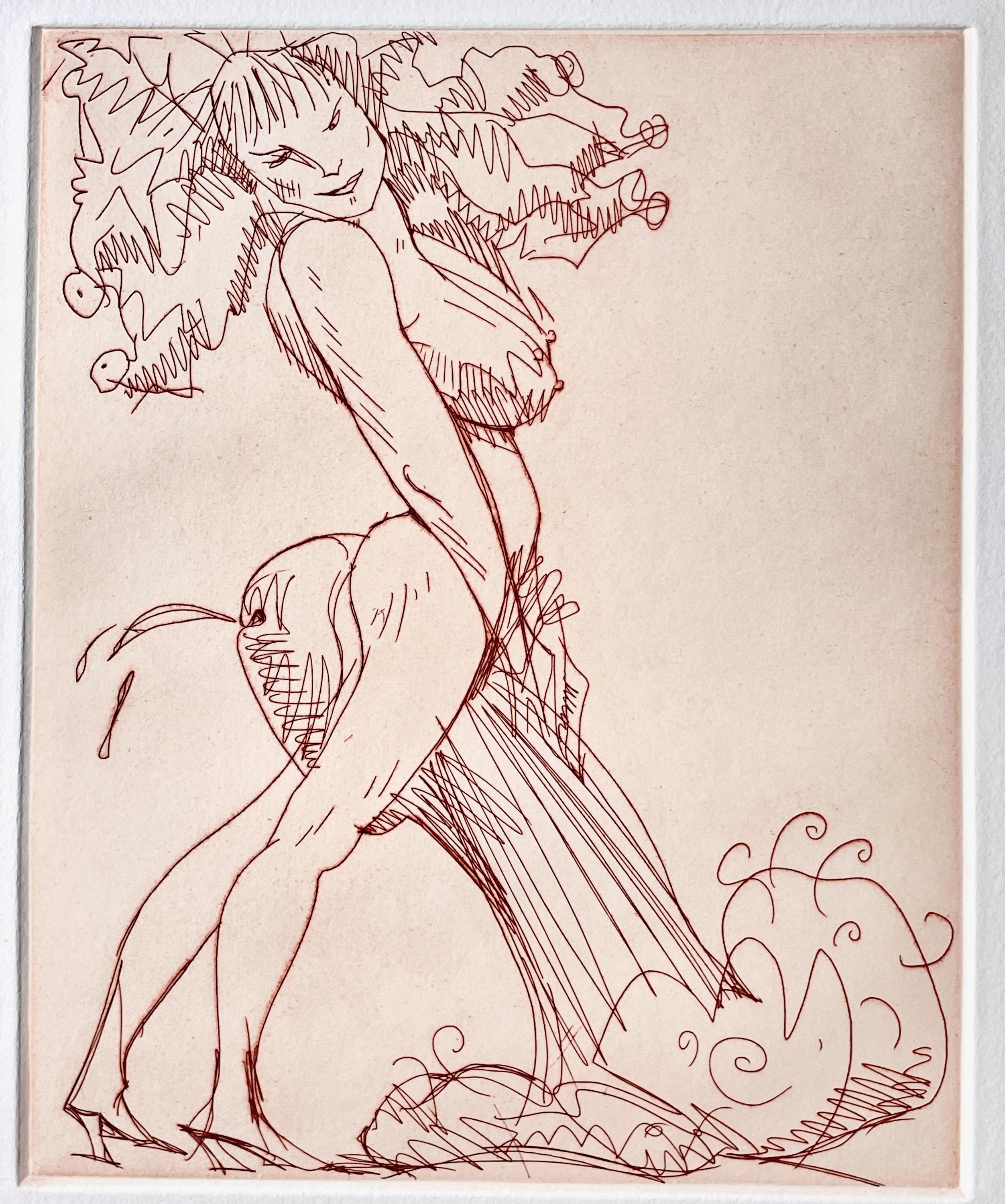Claes Oldenburg mythological Erotic Fantasy Suite print set of 6 medusa mermaid For Sale 4