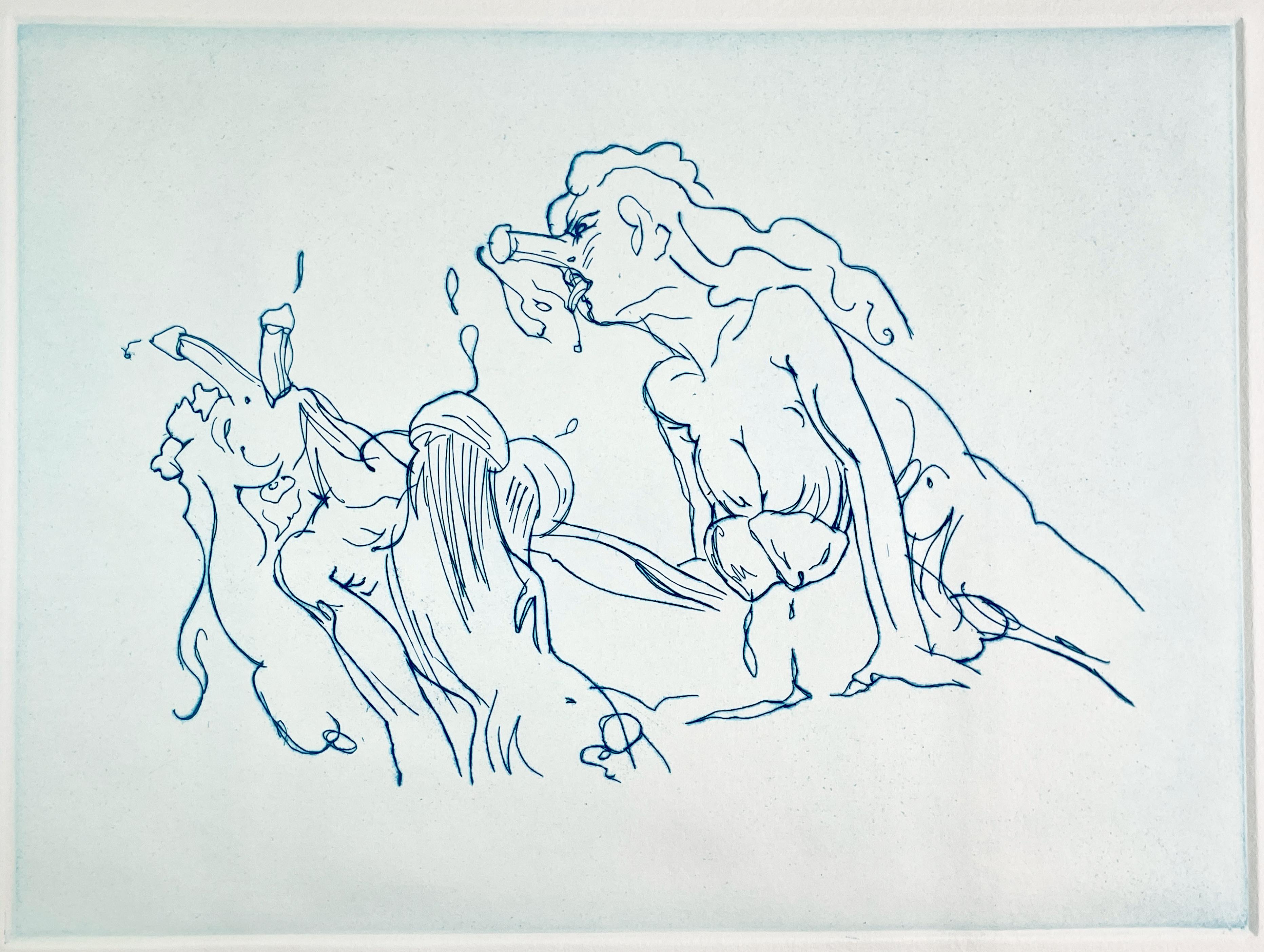 Claes Oldenburg - Ensemble de 6 imprimés mythologiques érotiques et fantastiques de sirènes Méduses en vente 6