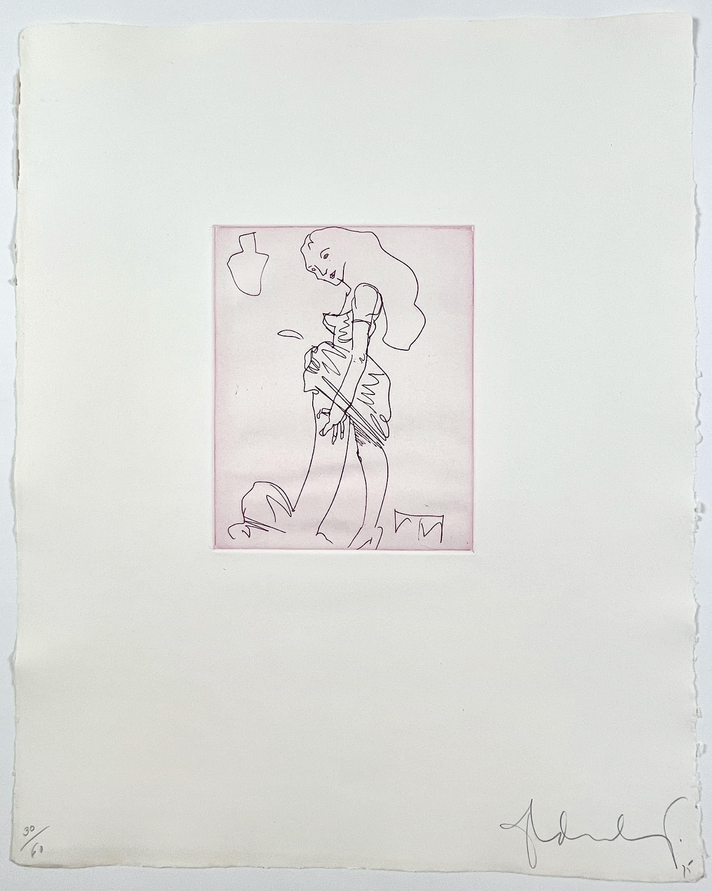 Claes Oldenburg mythological Erotic Fantasy Suite print set of 6 medusa mermaid For Sale 7