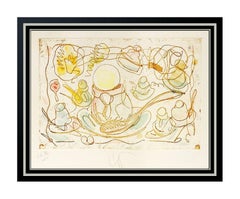 Vintage Claes Oldenburg Original Color Etching Aquatint Signed Ice Cream Desserts Art