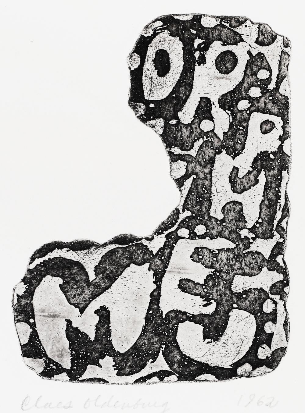 Claes Oldenburg, Orpheum Sign, etching, 1962 1