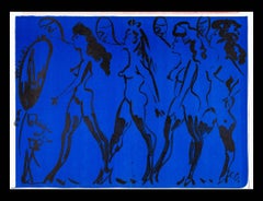 Litografía de Claes Oldenburg Desfile de mujeres (1 céntimo vida)