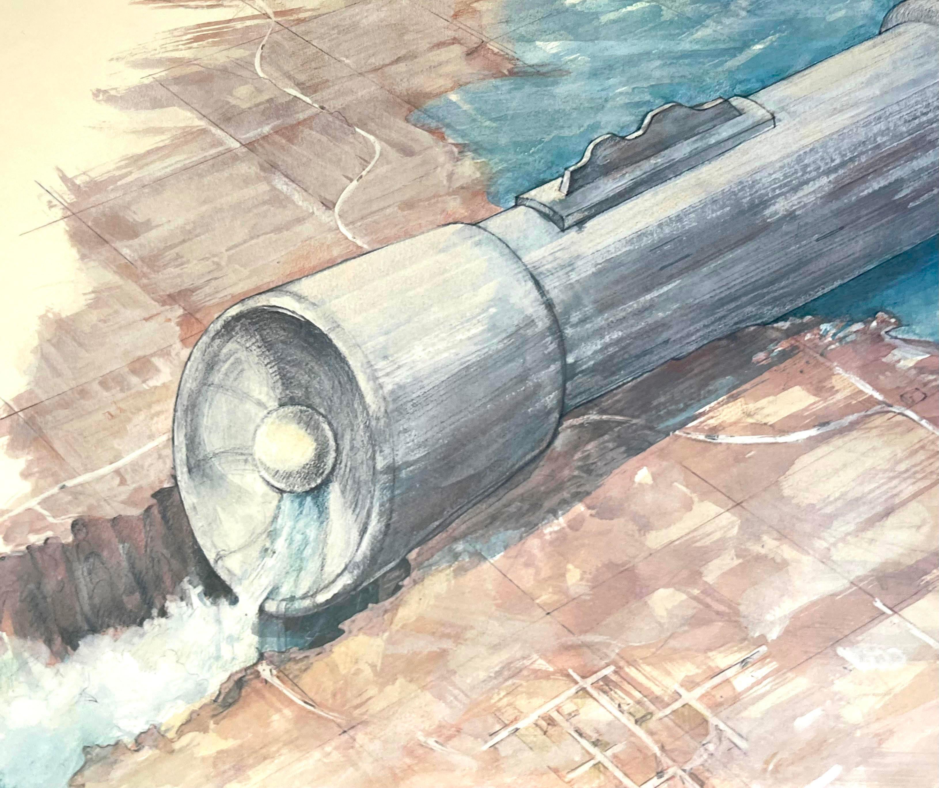Claes Oldenburg
Lithograph printed in colors on Rives wove paper
Signed in pencil Oldenberg (lower right); numbered 88/100 (lower left)
33 × 23 inches
Unframed
Executed in 1982, this impression is number 88 from the edition of 100 plus 15 artist's
