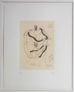 Fabrication Study for the Giant Soft Fan, New York, 1967, Lithograph, Portfolio