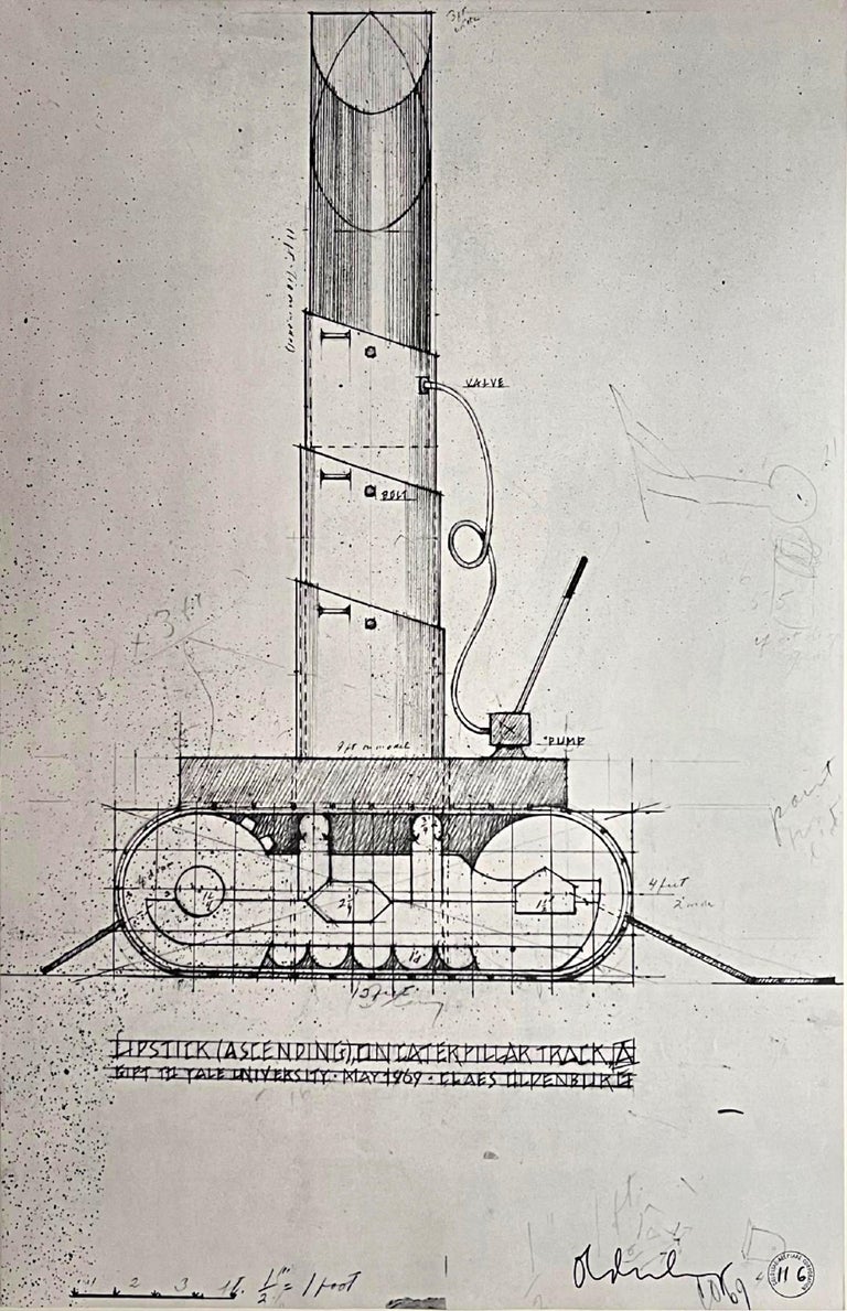 Claes Oldenburg Lipstick Ascending the Caterpillar Tracks, plus Novum