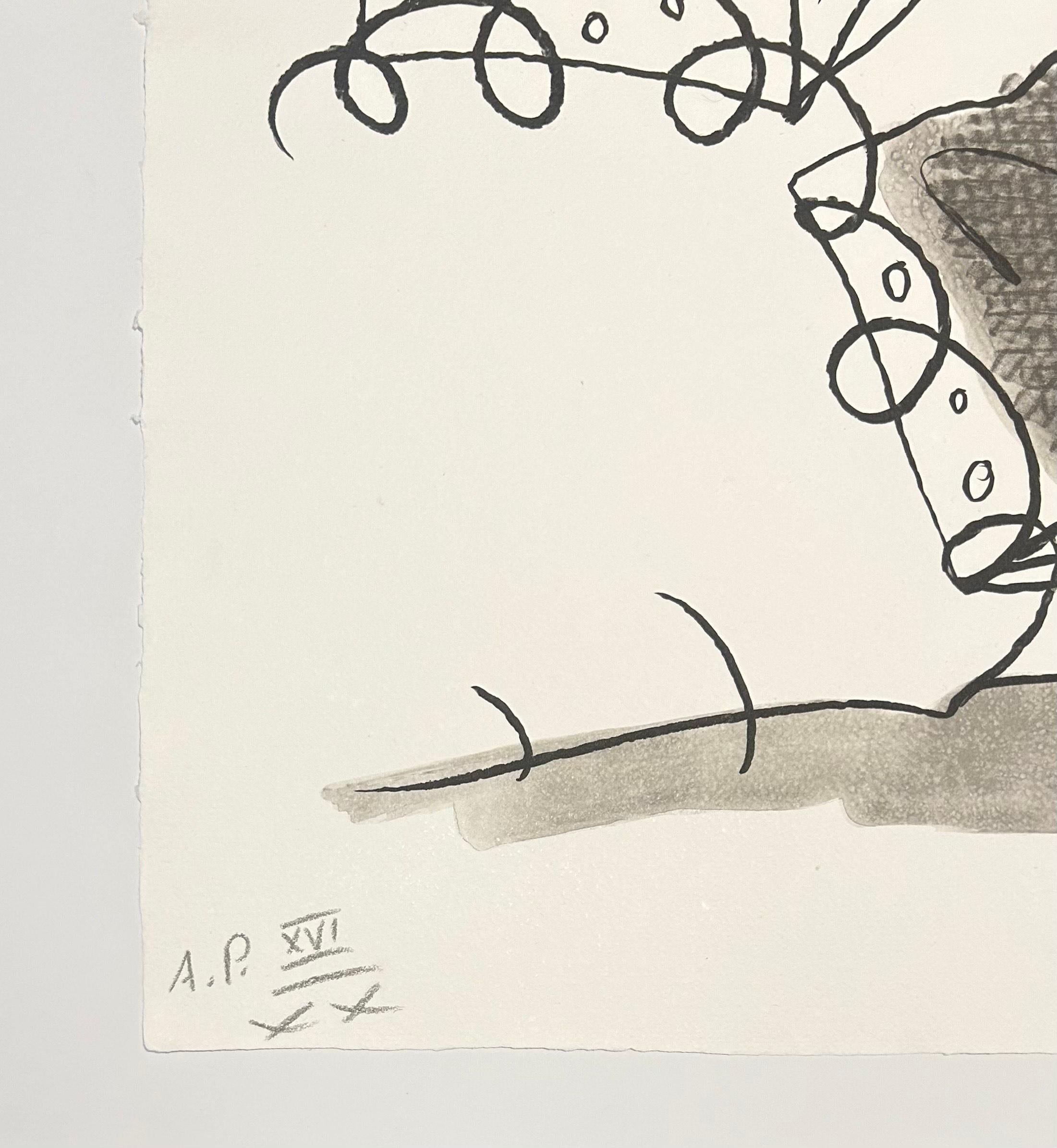 Carnet de notes déchiré en deux - Gris Print par Claes Oldenburg