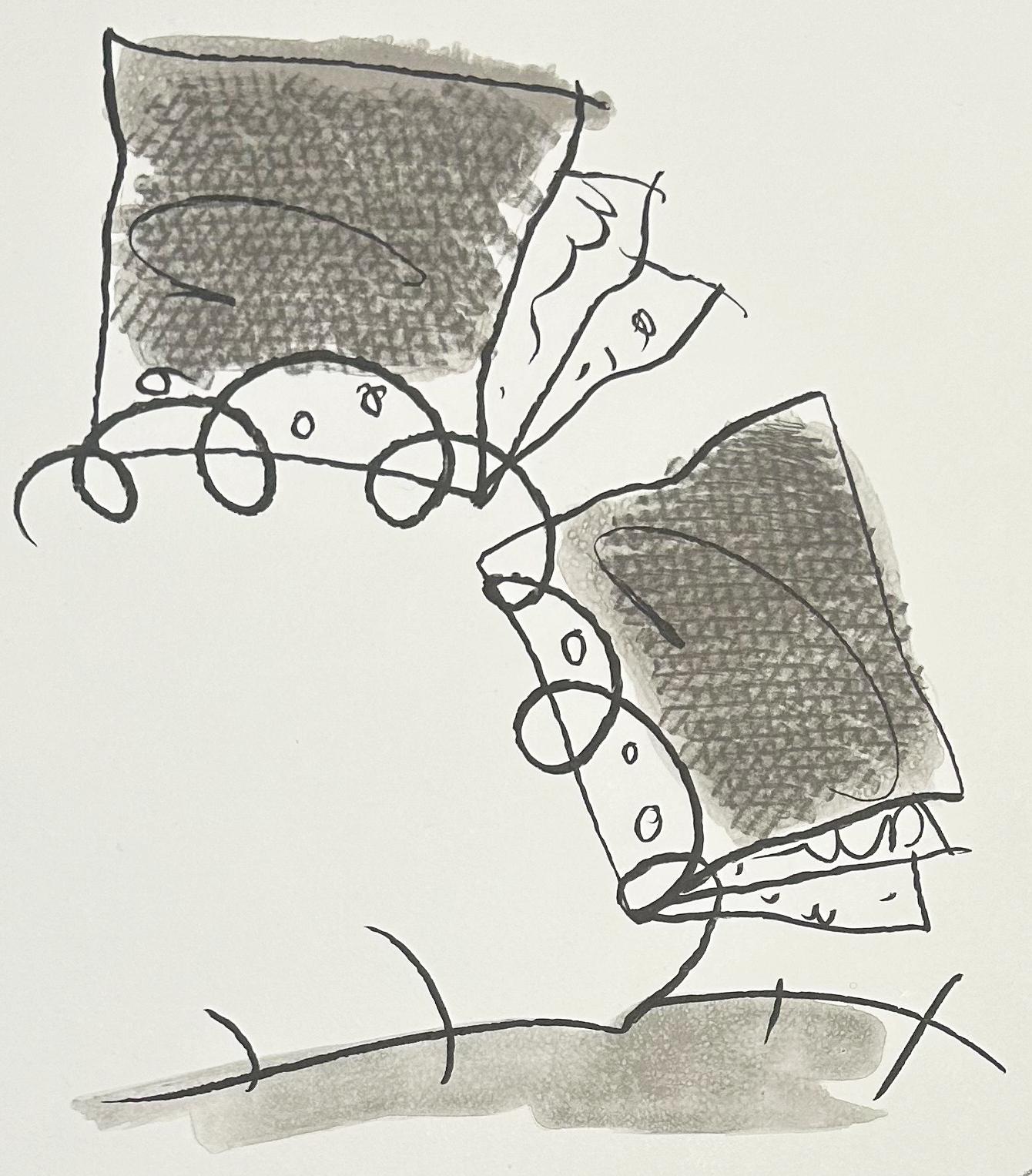 Print Claes Oldenburg - Carnet de notes déchiré en deux