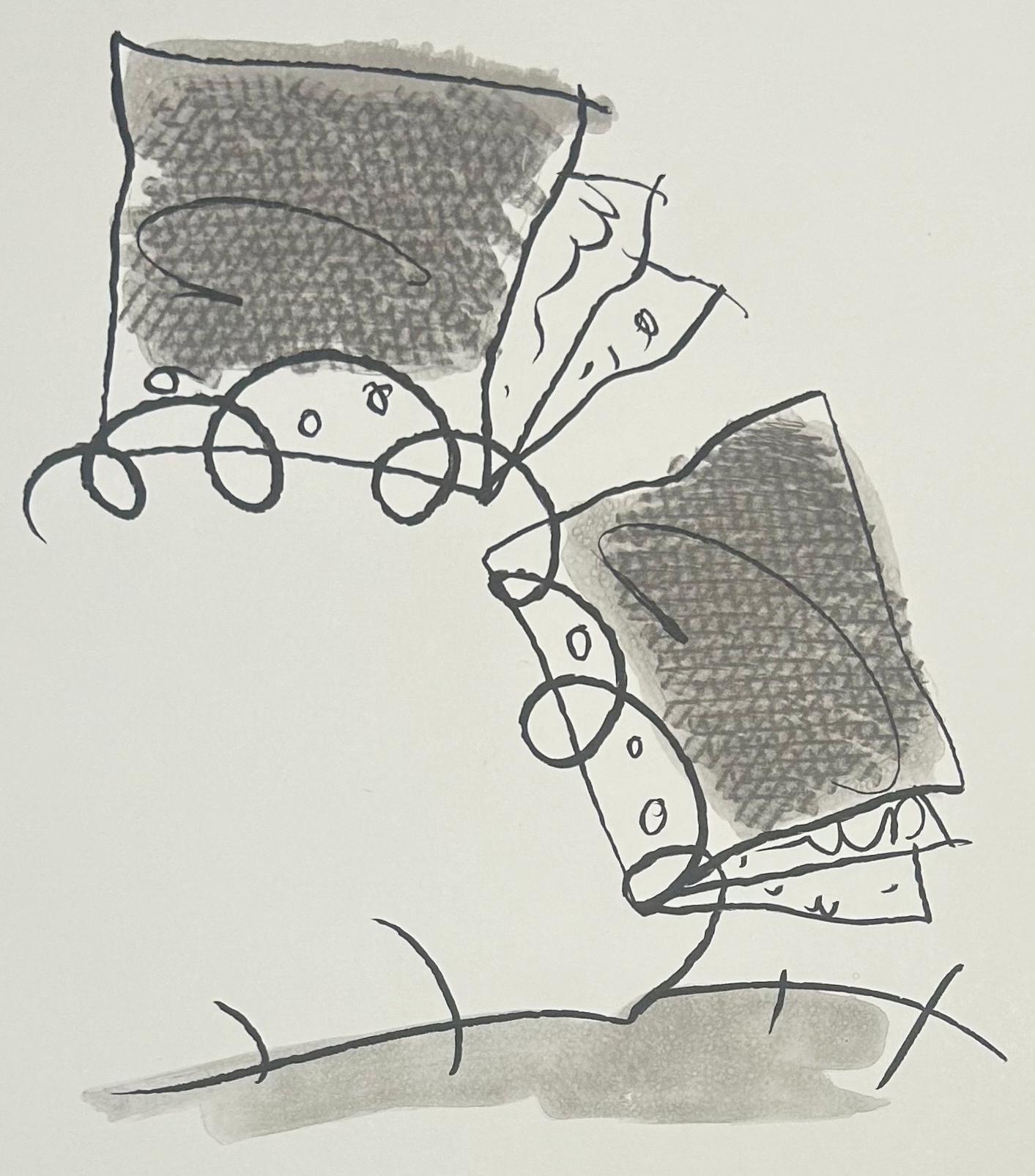 Claes Oldenburg Print - Notebook Torn in Half