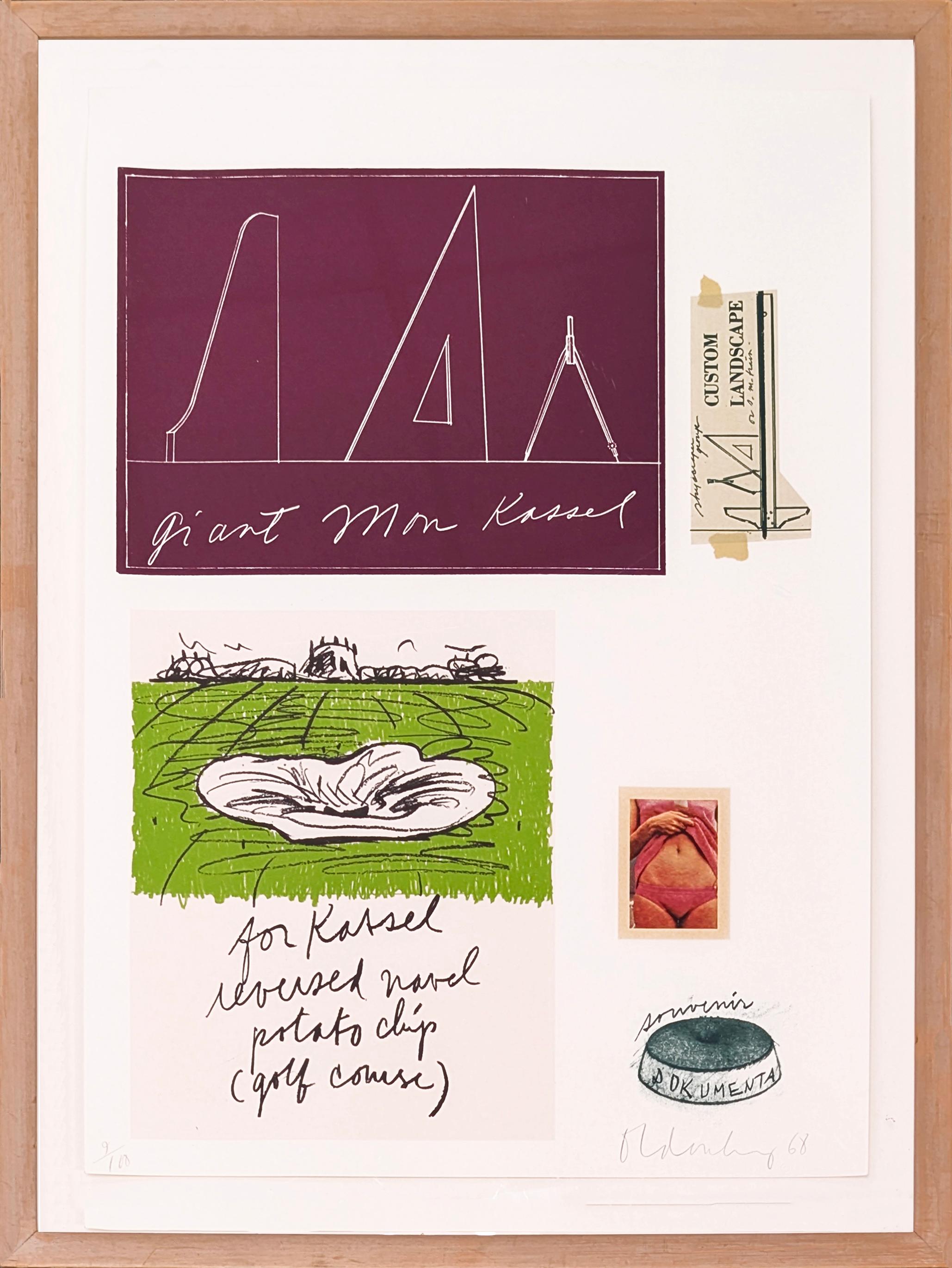 Notas (Kassel) Impresión litográfica, Firmada a mano, Pop Art, Años 60, Enmarcada
