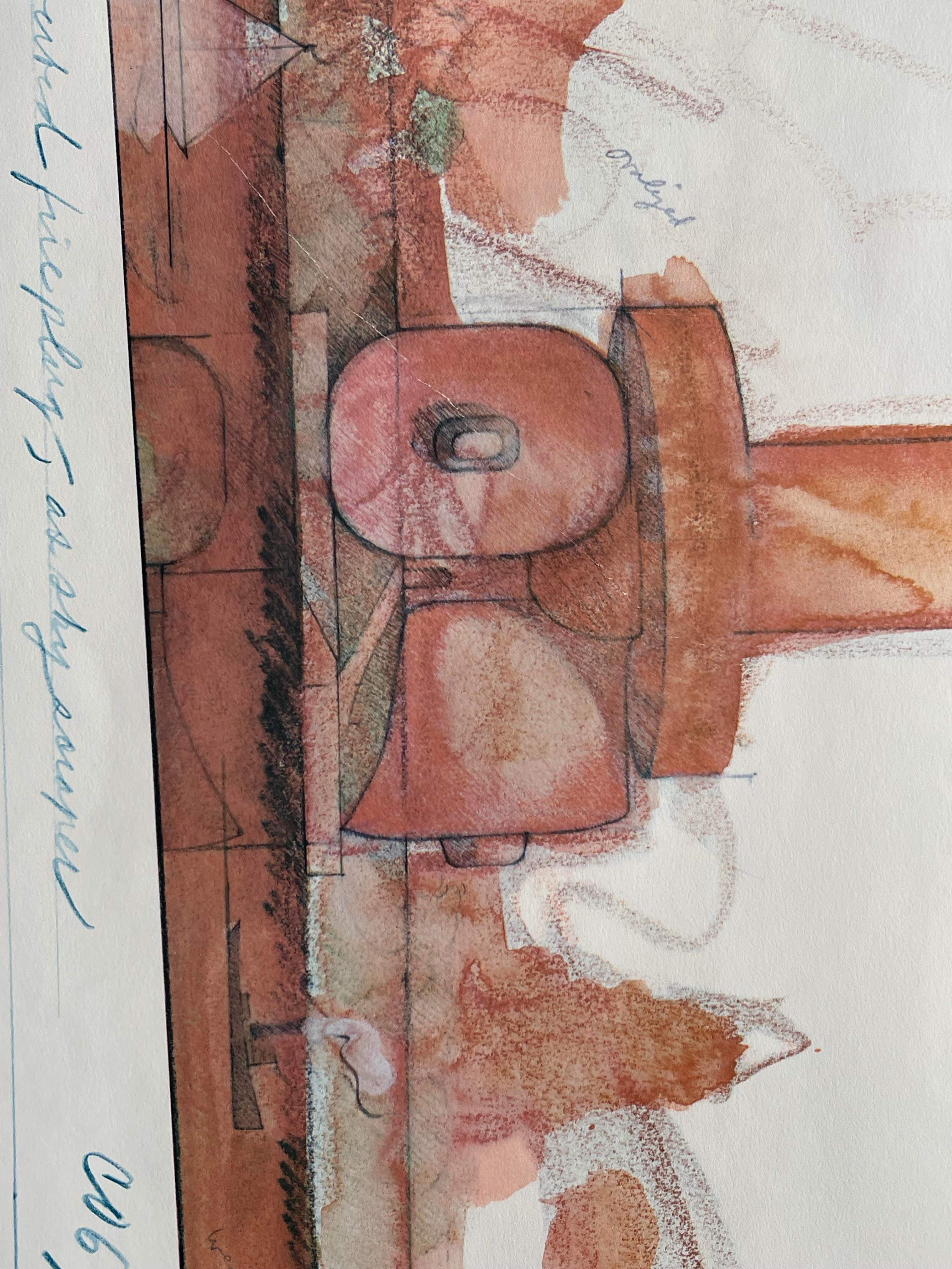 OLDENBURG Chicago Show: Inverted Fireplug as Skyscraper (Lithographie signée à la main) 1
