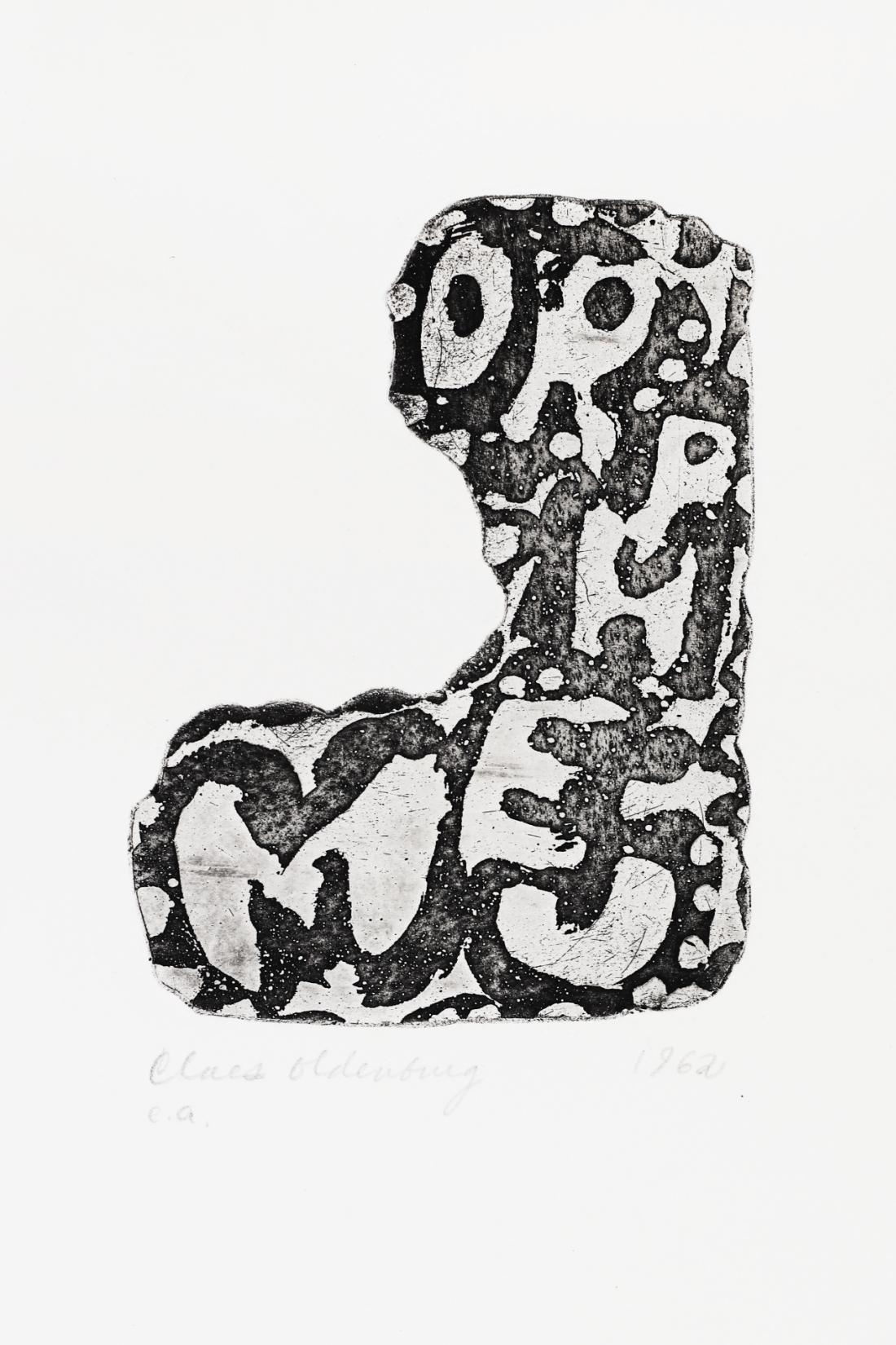 Abstract Print de Claes Oldenburg - Cartel del Orfeo