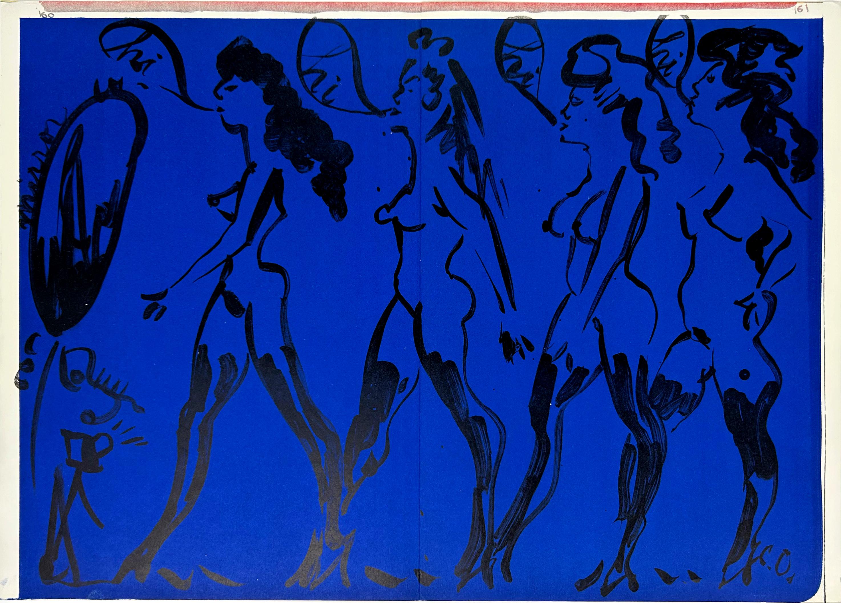 Claes Oldenburg Nude Print - Parade of Women, from One Cent Life