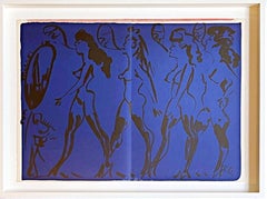 Retro Parade of Women, from Deluxe, Hand Signed, 85/100 1 Cent Life Portfolio, Framed